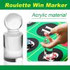 Poen Roulette Mat Tabletop Felt Layout Set Rubber Roulette Wheel Table Cover Craps Mat with Win Marker Storage Bag Casino Gift for Casino Friend Party Home Entertainment Night(Green,70 x 35 Inch) view 3