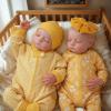 ADFO Lifelike Reborn Baby Dolls Twins, 20 inch Realistic Newborn Real Life Baby Boy Girl Dolls Soft Vinyl Baby Dolls with Clothes and Toy Gift for Kids Age 3+ view 1