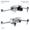 WRAPGRADE Skin Stickers Compatible with DJI Air 3 | Accent Color (AIRFORCE SILVER) view 4