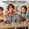 AMOR PRESENT 310PCS Ancient Military Soldier Set, Toy Medieval Knights Army Men Pirate Castle Model Assembly for Boys Birthday Party Gift view 3