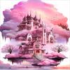 Unique Wooden Jigsaw Puzzles - Dreamy Pink Castle, 500 Piece Colorful Artwork Jigsaw Puzzle for Adults, Fun and Challenging Brain Exercise for Puzzle Enthusiasts - Ideal Gift view 1