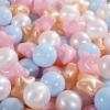 Heopeis Ball Pit Balls Pack of 100 - Star and Round Set BPA Free Phthalate Free Non-Toxic Crush Proof Play Balls Soft Plastic Balls for Toddlers Baby Kids Birthday Pool Tent Party view 3