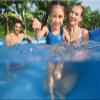1m/ 1.2m/ 1.5m/ 1.8m/ 2m Small Mini Frame Pool/ Kiddie Pools for Toddler/ Kids/ Baby, Relax Pool/ SPA Piscina Round Oval with Metal & Plastic Framed & Drain Valve, Outdoor Pool(1.2X0.6M/680L/180GAL) view 2