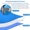 1m/ 1.2m/ 1.5m/ 1.8m/ 2m Small Mini Frame Pool/ Kiddie Pools for Toddler/ Kids/ Baby, Relax Pool/ SPA Piscina Round Oval with Metal & Plastic Framed & Drain Valve, Outdoor Pool(1.2X0.6M/680L/180GAL) view 3