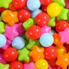 Heopeis Ball Pit Balls Pack of 100 - Star and Round Set BPA Free Phthalate Free Non-Toxic Crush Proof Play Balls Soft Plastic Balls for Toddlers Baby Kids Birthday Pool Tent Party view 1