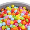 Heopeis Ball Pit Balls Pack of 100 - Star and Round Set BPA Free Phthalate Free Non-Toxic Crush Proof Play Balls Soft Plastic Balls for Toddlers Baby Kids Birthday Pool Tent Party view 3