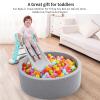 Heopeis Ball Pit Balls Pack of 100 - Star and Round Set BPA Free Phthalate Free Non-Toxic Crush Proof Play Balls Soft Plastic Balls for Toddlers Baby Kids Birthday Pool Tent Party view 4