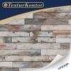 3 Sheets Self-Adhesive Flooring for Dollhouse 1:12 Scale (Shabby Blue White) view 2
