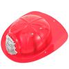 Boy Girl Plastic Firefighter Hat Fireman Helmet Costume Accessory for Birthday Halloween and Role Girls Fireman Theme Parties view 1