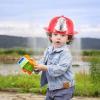Boy Girl Plastic Firefighter Hat Fireman Helmet Costume Accessory for Birthday Halloween and Role Girls Fireman Theme Parties view 4