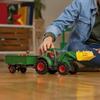 Schleich Farm World - 7 PC Green Tractor with Trailer Toy Playset with Farmer and Dog Figurine for Boys and Girls - Ranch Farming Figures - Farm Equipment Toys for Kids and Toddlers Ages 3+ view 3