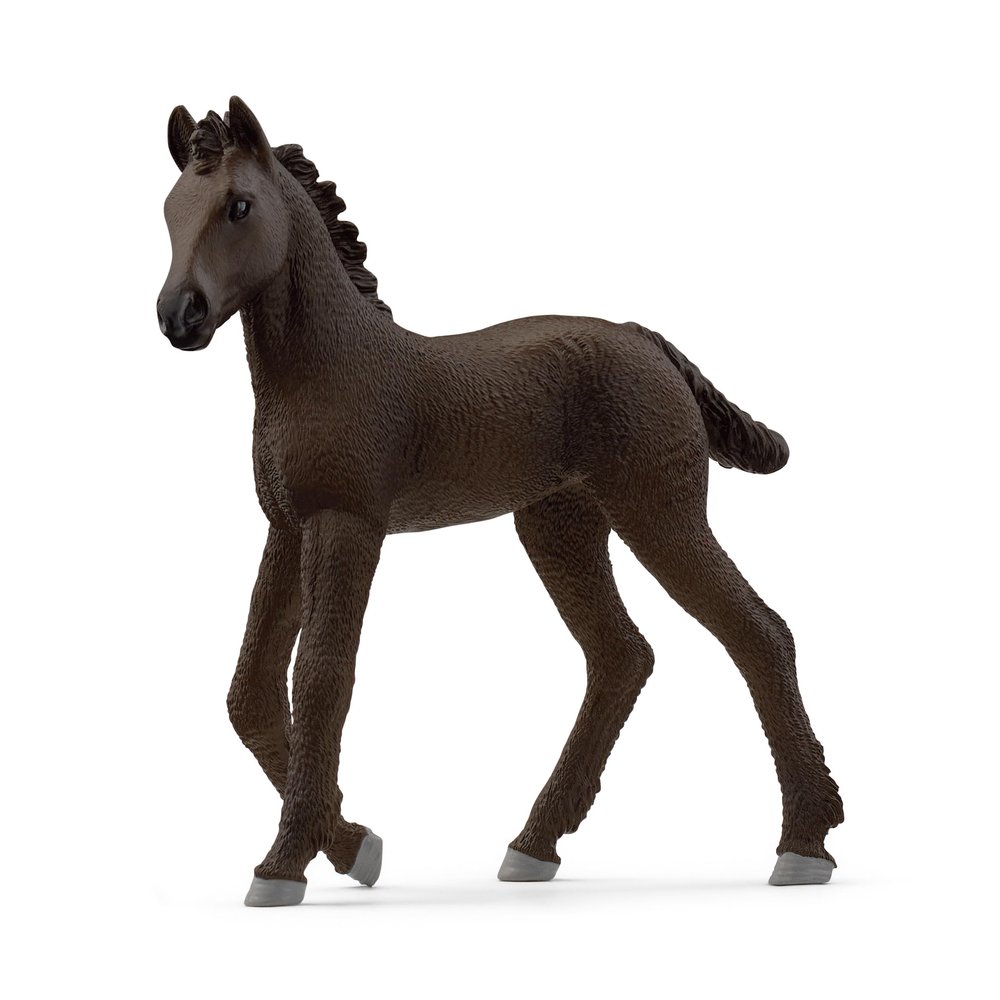 Schleich Horse Club - Friesian Foal Horse Figurine - Pony Figures for Girls and Boys - Kids Ages 5+