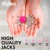 Playbees Metal Jacks Game Set - 12 Sets - Retro Kids' Entertainment with Metallic Jacks and Bouncy Ball - Classic Jacks Game for Fun and Skill Development view 3
