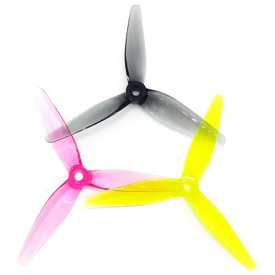 20pcs HQProp 5x3.7x3 5037 5" 3-Blade Propeller Set (10x CW / 10x CCW) PizzaCutters (Transparent Gray)