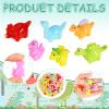 Poen 96 Pcs 150 Pcs Mini Dinosaur Figures Resin Tiny Small Dinosaur Toys Garden Realistic Miniature Figurines for Bag Cake Topper Birthday Party Favors (Cute) view 4
