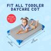 Comfyanno Cot Sheets for Daycare Tollder Size - Fits 23" x 40" Cot, 10 Pack Bulk, Daycare Essentials, Soft & Comfortable Fitted Cot Cover, for Preschool Kids Nap Time, Brushed Microfiber - Grey view 3