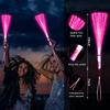 YOFOBU 60 PCS Pink Fiber Optic Wands Glow Fiber Wands Bulk LED Light Up Wands with 3 Flashing Modes LED Flashing Sticks for Christmas New Year Valentine's Day Wedding Gender Reveal Birthday view 2