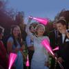 YOFOBU 60 PCS Pink Fiber Optic Wands Glow Fiber Wands Bulk LED Light Up Wands with 3 Flashing Modes LED Flashing Sticks for Christmas New Year Valentine's Day Wedding Gender Reveal Birthday view 3