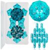 LAFFTRAK Magnetic Fidget Sphere Magnet Toys - Crystal Lake Blue - Magnets Sensory Toys - 12 Piece Set - Creativity Beyond Imagination, Inspirational, Recreational, Fun Desk Toy for Adults view 1