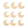 9-Piece Wooden Infant Achievement Marker Cards, Moon Number Letter Design, Photo Props for Newborn Photography, Boys Edition view 1