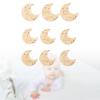 9-Piece Wooden Infant Achievement Marker Cards, Moon Number Letter Design, Photo Props for Newborn Photography, Boys Edition view 2