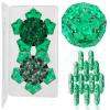 LAFFTRAK Magnetic Fidget Sphere Magnet Toys - Crystal Green - Magnets Sensory Toys - 12 Piece Set - Creativity Beyond Imagination, Inspirational, Recreational, Fun Desk Toy for Adults view 1