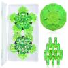 Magnetic Fidget Sphere Magnet Toys - Holographic Glitter Bright Green - Magnets Sensory Toys - 12 Piece Set - Creativity Beyond Imagination, Inspirational, Recreational, Fun Desk Toy for Adults view 1
