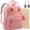 Tenot Baby Diaper Bag Backpack, Travel Diaper Bags for Baby Girl Boy Large Capacity Baby Bag Backpack for Women Light Pink view 1