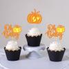 24Pcs Pumpkin Baby Shower Cupcake Toppers Pumpkin Oh Baby Cupcake Picks view 2