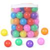 GUESVOT 2.75 Inch Big Ball Pit Balls - Crush Proof Plastic Balls for Ball Pit Pack of 50pcs Set for Toddlers Ball Pool Playtent Tunnels with Reusable Storage Bag (Rainbow) view 2