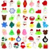 50 PCS Christmas Mochi Squishy Toys, Squishies Stress Relief Toys Christmas Party Favors, Mini Cute Christmas Stocking Stuffer Christmas Decor Gift for Kids Adults view 1