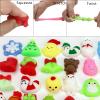 50 PCS Christmas Mochi Squishy Toys, Squishies Stress Relief Toys Christmas Party Favors, Mini Cute Christmas Stocking Stuffer Christmas Decor Gift for Kids Adults view 3