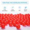 GUESVOT 2.75 Inch Big Ball Pit Balls - Crush Proof Plastic Balls for Ball Pit Pack of 50pcs Set for Toddlers Ball Pool Playtent Tunnels with Reusable Storage Bag (Red) view 4