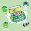 Hautton Carrying Case for Toniebox 2/1 Audio Player, Portable Travel Storage Organizer Bag for Tonies Starter Set, Figures, Headphones and Charging Station with Shoulder Strap and Handle -AquaBlue view 2