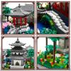 Seyaom Micro Mini Chinese Architecture of Suzhou Garden with Cherry Blossom Tree Building Blocks Set with LED Light, Botanical Collection Building Set for Adults, 14+ Teens (3888 Pcs) view 2