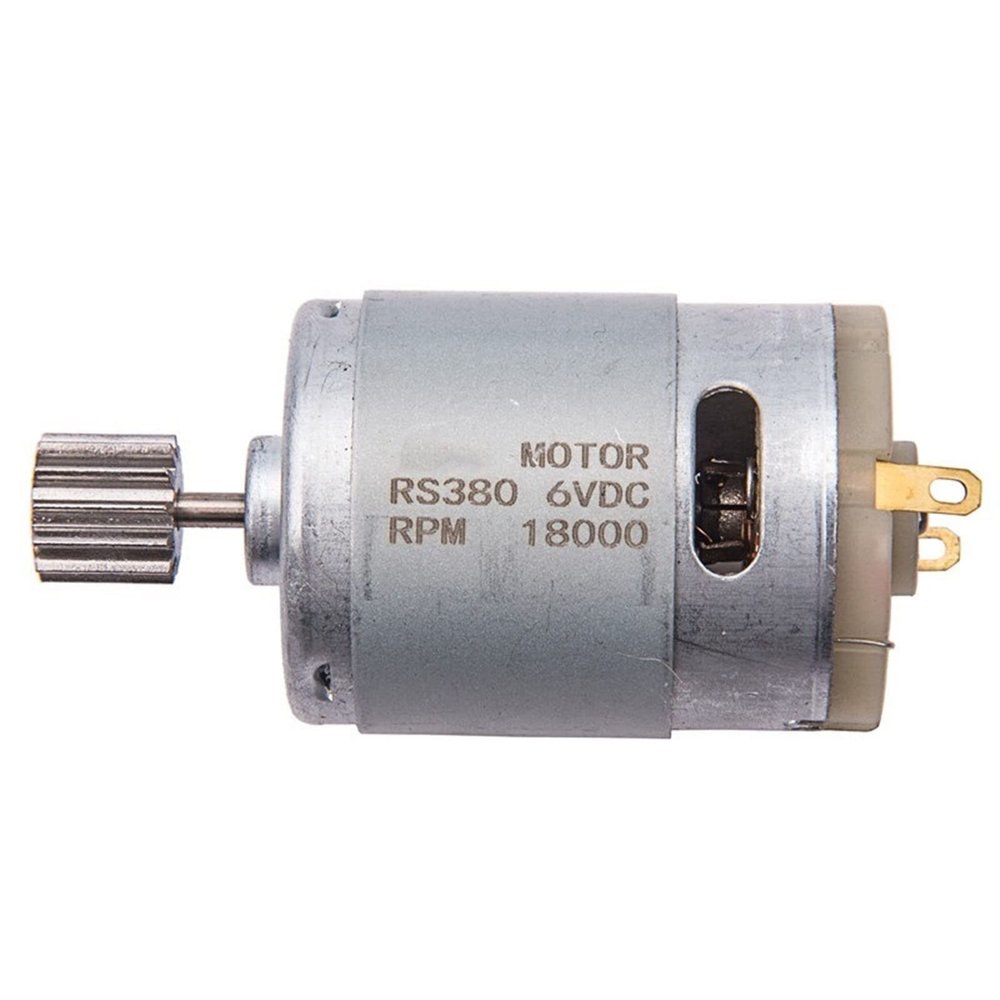 ELLANA Electric Replace 1pcs Electric Stroller Car Motor DIY Toy Model Motor 380 DC Motor 6V 12V Kids Ride On Toys Drive Engine Replacement Parts Gearbox Ride (Color : RS380-12V-14000)