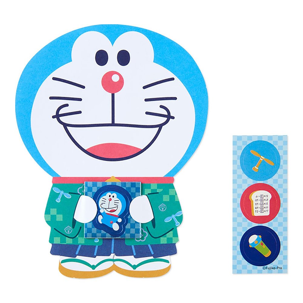 Sanrio 176648 Doraemon Pochi Bag with Seal, New Year, DR Pochi Shi-Rutsuki Kimono