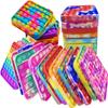 12 Pcs Pop Bubble Fidget Toys for Party Favors, Stress Relief Pressure Relieving Toys for Kids, Pop Bulk Toddler Toy for Birthday Christmas Valentine Gifts and Classroom Prizes view 1