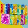 12 Pcs Pop Bubble Fidget Toys for Party Favors, Stress Relief Pressure Relieving Toys for Kids, Pop Bulk Toddler Toy for Birthday Christmas Valentine Gifts and Classroom Prizes view 4