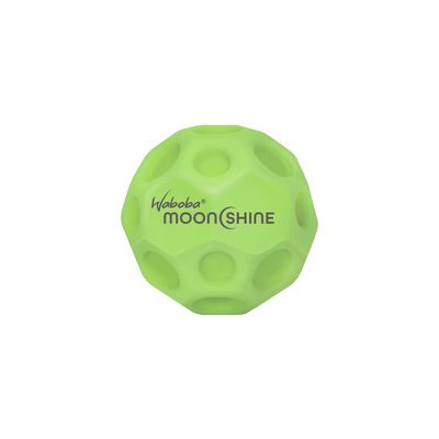 Waboba Moonshine Ball Light Up Moon Ball, Hyper Bouncy Balls That Light Up on Bounce, Fun Toys for Kids, Teenagers, Adults, Boys and Girls, Green