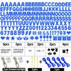 175Pcs DIY Glitter Customizable Banner Kit Hanukkah Custom Banners DIY Happy Birthday Letters Personalized Banner Decor for Christmas Baby Shower Birthday Party Decoration(Glitter Sapphire Blue) view 2