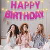 175Pcs DIY Glitter Customizable Banner Kit Custom Banner DIY Happy Birthday Letters Personalized Banners Decor for Christmas Baby Shower Birthday Party Decorations Supplies(Glitter Rose Pink) view 4