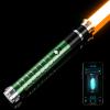 DAMIENSABER Upgrade Xenopixel 3.0 Motion Control Smooth Swing Light Sabers with 34 Sound Fonts Infinite Color and 16 RGB Fast Color Changing, Green Metal Hilt Dueling Light Sabers for Adult view 1