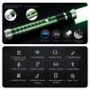 DAMIENSABER Upgrade Xenopixel 3.0 Motion Control Smooth Swing Light Sabers with 34 Sound Fonts Infinite Color and 16 RGB Fast Color Changing, Green Metal Hilt Dueling Light Sabers for Adult view 3
