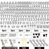 175Pcs DIY Glitter Customizable Banner Kit Happy Birthday Letter Banner Winter Wonderland Banners Snowflake Personalized Banners Decor Baby Shower Birthday Party Decorations Supplies(Glitter Silver) view 3
