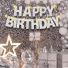 175Pcs DIY Glitter Customizable Banner Kit Happy Birthday Letter Banner Winter Wonderland Banners Snowflake Personalized Banners Decor Baby Shower Birthday Party Decorations Supplies(Glitter Silver) view 4