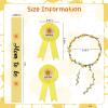 Serencatcher Baby Shower Sash for Mommy Boy, Sun Baby Shower Decorations Include Mommy Daddy to be Pin Yellow Flower Crown for Sunshine Gender Reveals Party Favors Pregnancy Props Souvenir Gifts view 2
