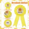 Serencatcher Baby Shower Sash for Mommy Boy, Sun Baby Shower Decorations Include Mommy Daddy to be Pin Yellow Flower Crown for Sunshine Gender Reveals Party Favors Pregnancy Props Souvenir Gifts view 4