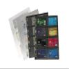 PCCB MINGT 10Pcs Standard 9-Hole Double-Sided Album Inner Sheets Card Stamp Banknote Collection Album Inserts Pages For Coin Collecting And Supplies (Black, 7 Pockets) view 3