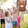 Highland Cow Pinata Birthday Supplies with Blindfold, Bat and Confetti for Animals Themed Party Decorations Gift, 15.75 x 12.2 x 2.95 Inch view 4
